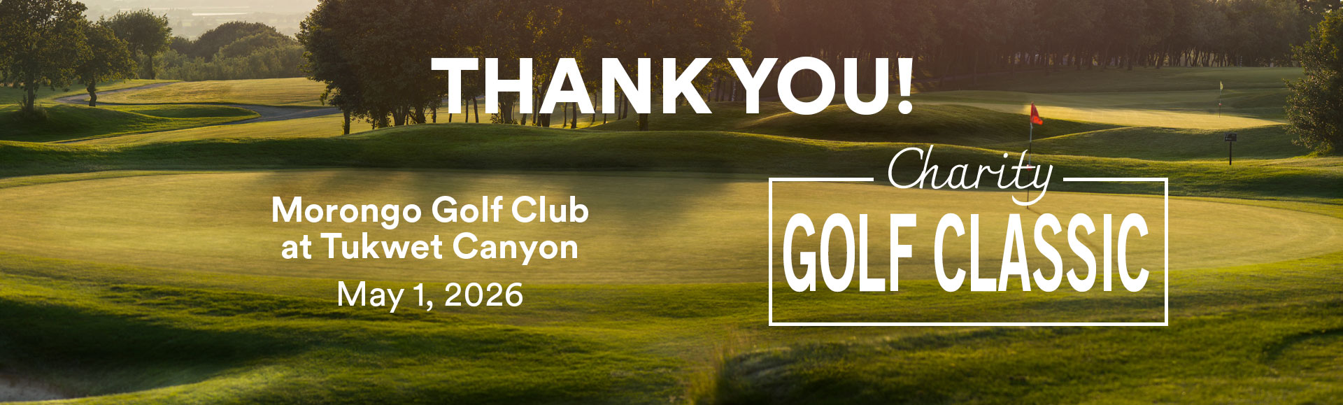 Golf course with text for 2026 Golf Classic Golf course with text for 2026 Golf Classic